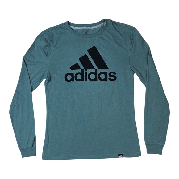 Adidas Long Sleeve Crew Neck Logo Top, XS - Picture 3 of 6